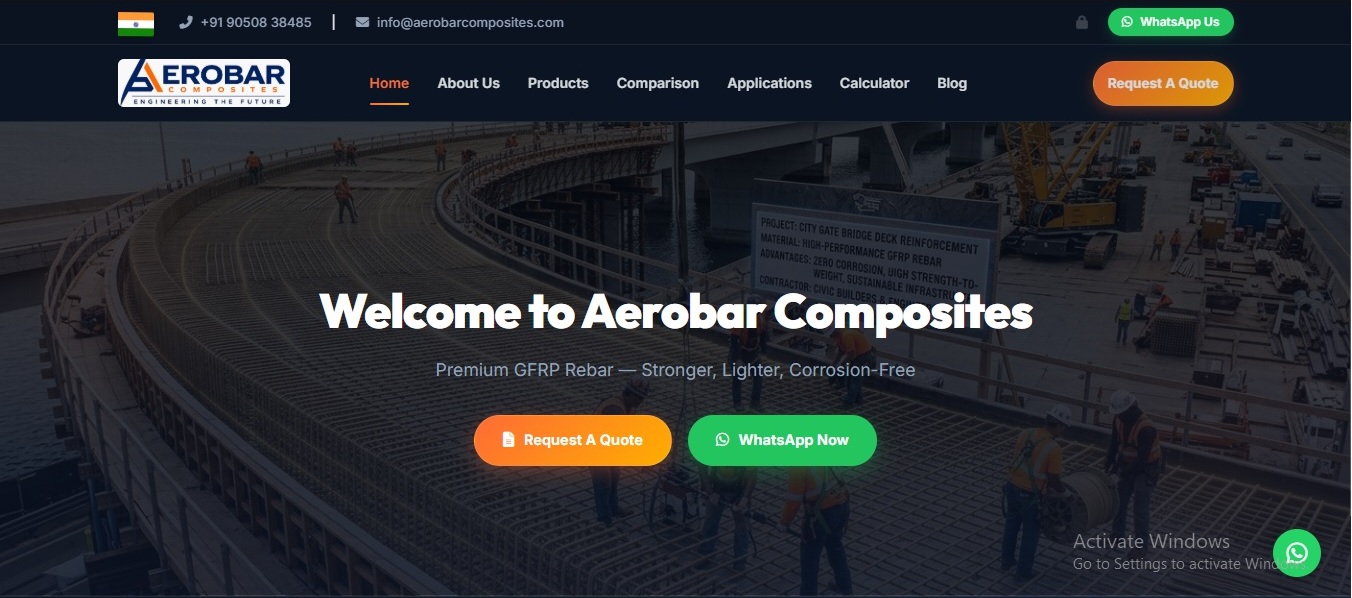 Aerobar Composites – Corporate Manufacturing Website